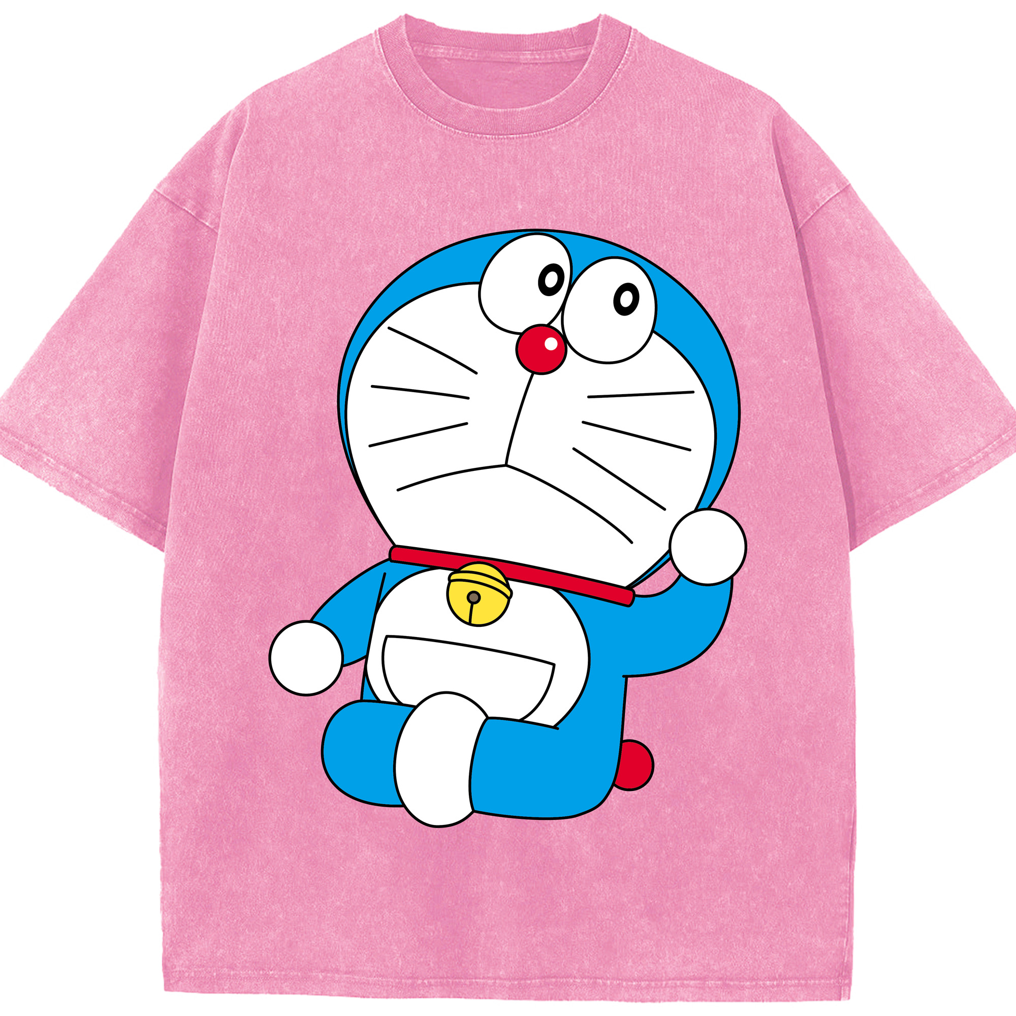 （画像用） ドラえもん Doraemon 綿100% ヴィンテージ風 半袖Tシャツ（フロントプリント）